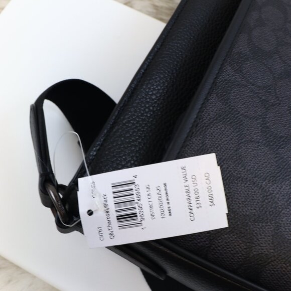 NWT (+ Video Listing)  Coach District Signature Canvas Crossbody Bag Men's CV761 - Picture 15 of 15